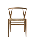 Phillip Wishbone Dining Chair Ash and Hemp Rope Seat