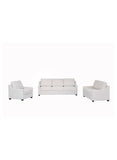 Cameron Beige Fabric Contemporary Sofa Set