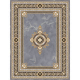 Negin 12120 Marble Grey traditional Persian Rug