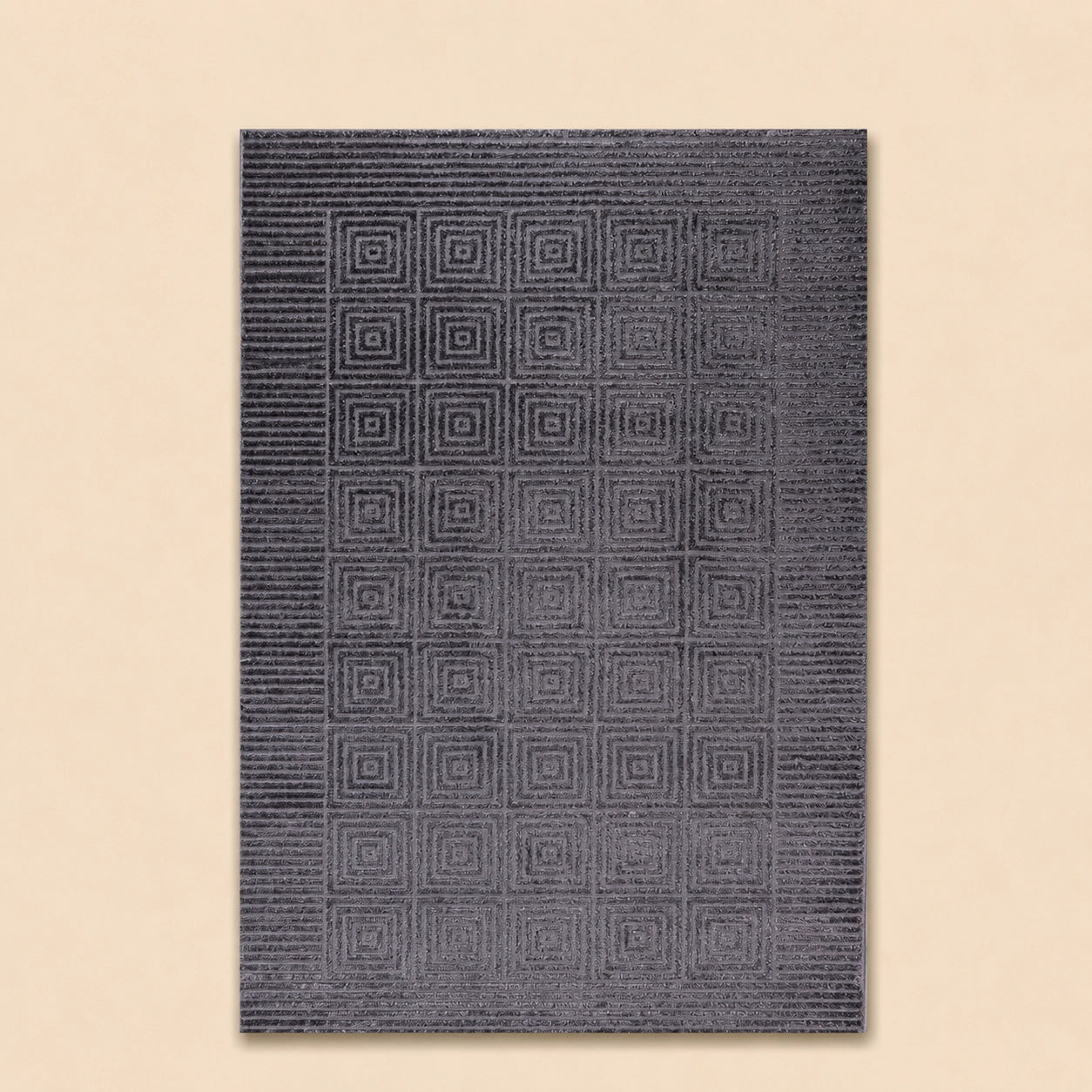 Lucca E646A Dark Grey Modern Area Rug