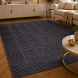 Lucca E646A Dark Grey Modern Area Rug