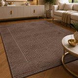 Lucca E646A Toupe Modern Area Rug