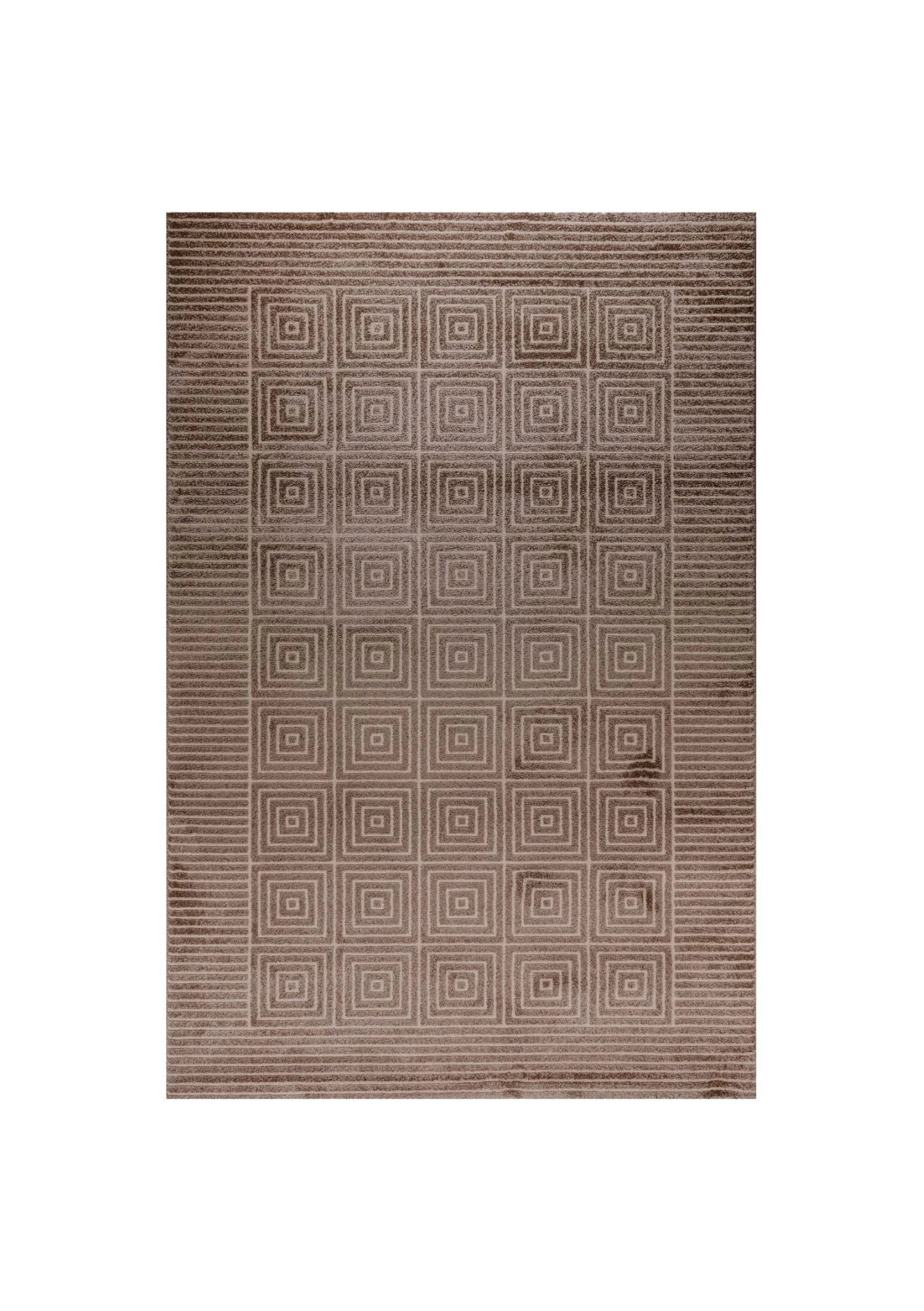 Lucca E646A Toupe Modern Area Rug