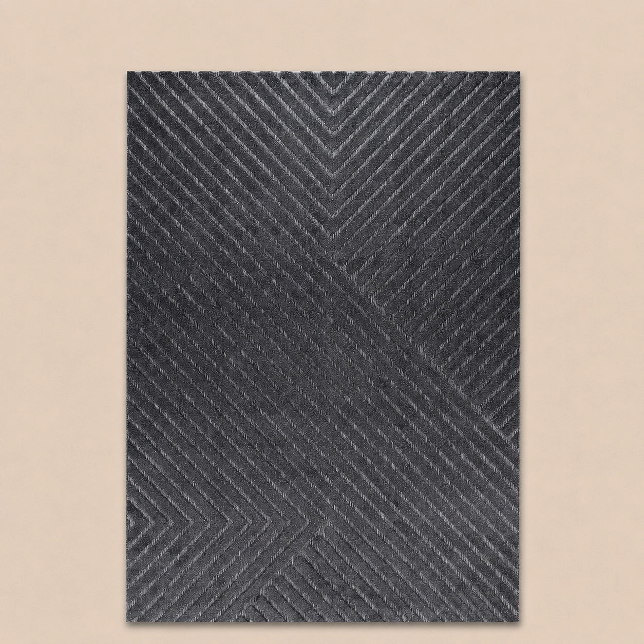 Venus E690B Dark Grey Modern Area Rug