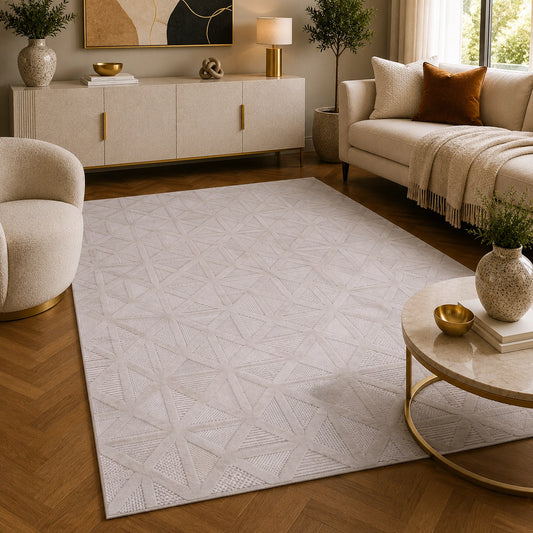 Venus E697A Cream Modern Area Rug