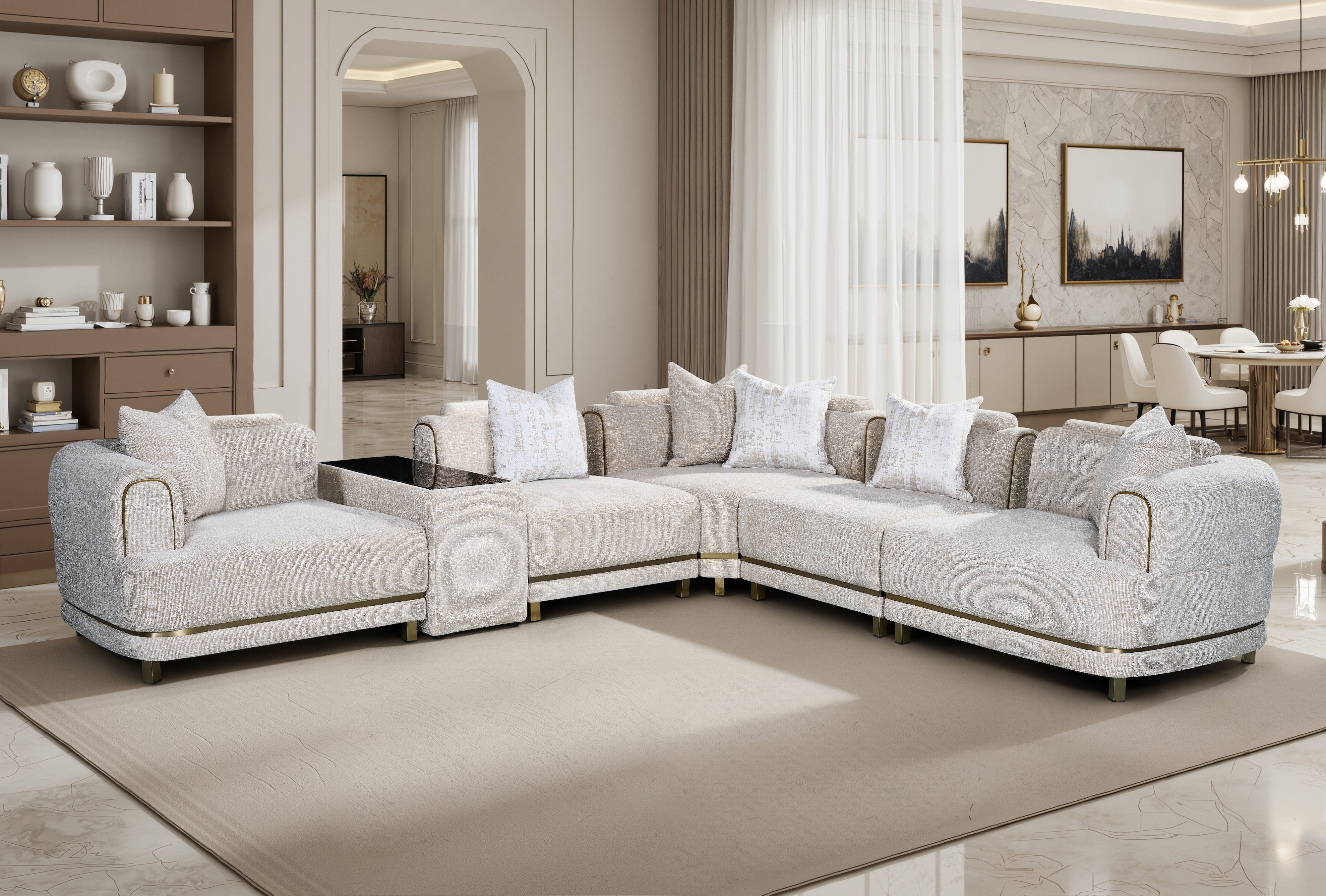 Hudson Corner Sofa Set