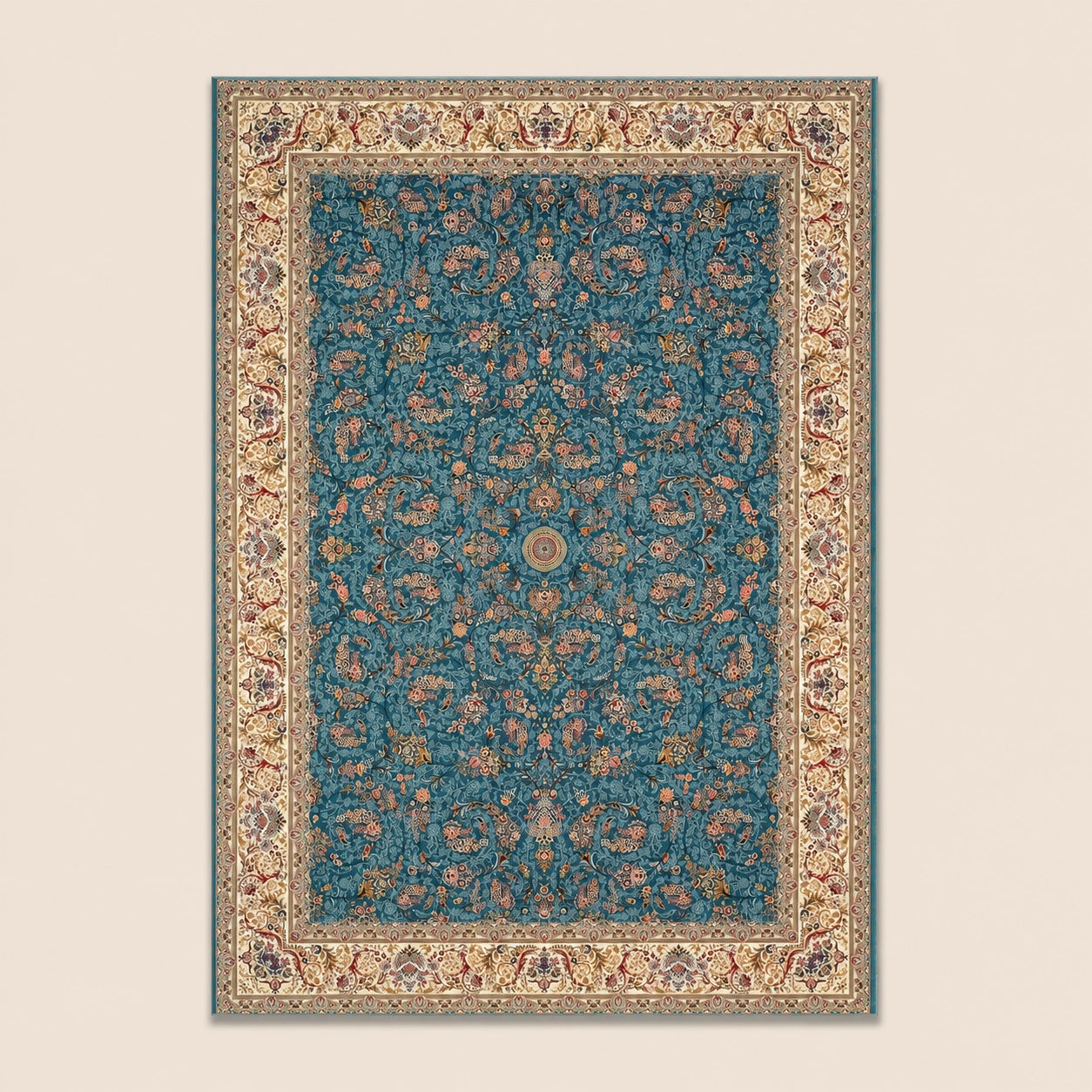 Zartosht 6600 Blue Persian Traditional Rug