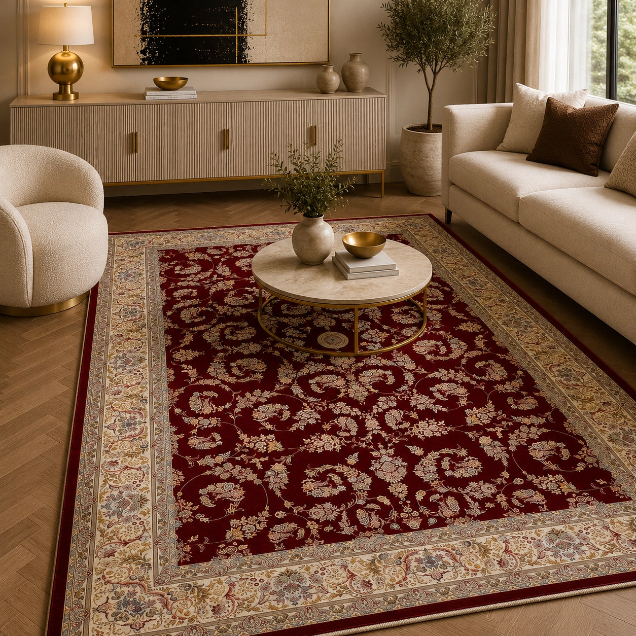 Zartosht 6600 Red Persian Traditional Rug