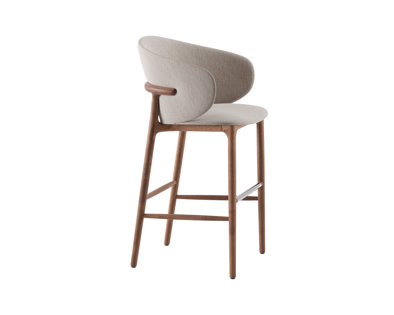 Samara Walnut Barstool