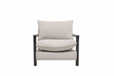Mallee Modern Comfortable Grey Fabric Armchair